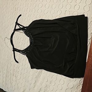 Beautiful summer upscale tank! Beaded neckline.